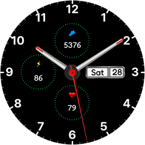 Analog Minimal Watch face screenshot