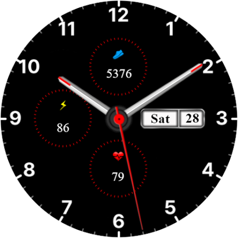 Analog Minimal Watch face screenshot