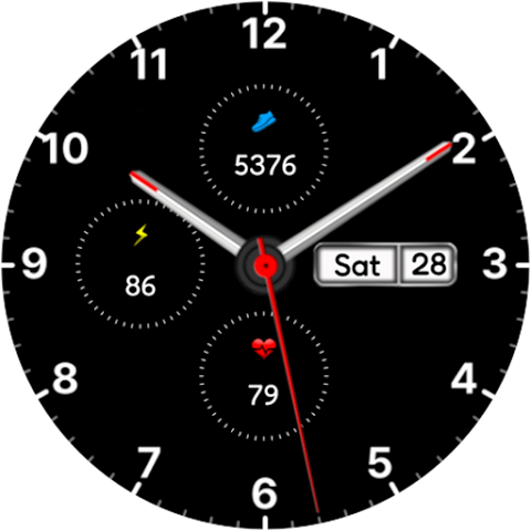 Analog Minimal Watch face screenshot