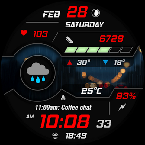 WAW038 Dynamic Digital Watch screenshot