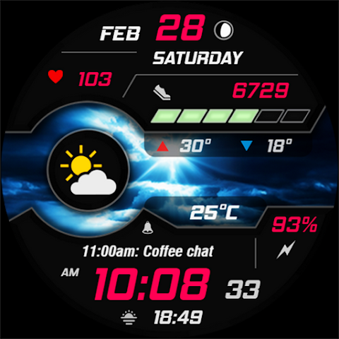 WAW038 Dynamic Digital Watch screenshot