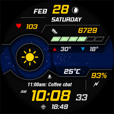 WAW038 Dynamic Digital Watch screenshot