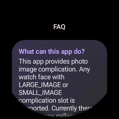 Photo Complication for Wear OS screenshot