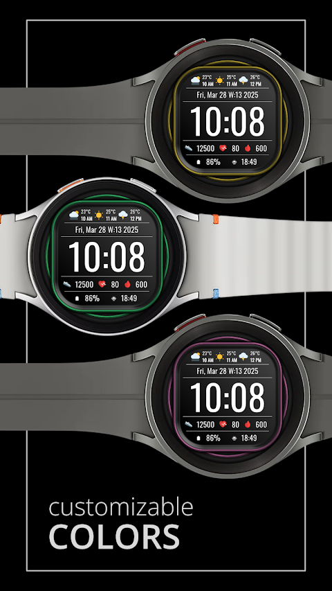 DADAM102: Digital Watch Face screenshot