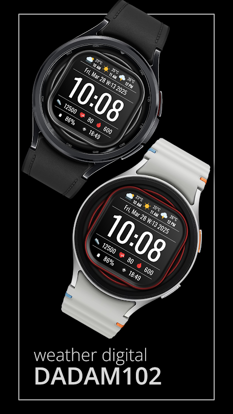 DADAM102: Digital Watch Face screenshot
