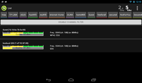 Wifi Analyzer Pro screenshot