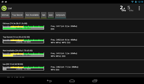 Wifi Analyzer Pro screenshot
