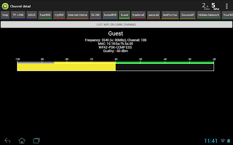 Wifi Analyzer Pro screenshot