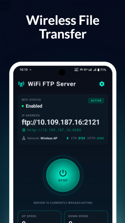WiFi FTP Server Pro screenshot
