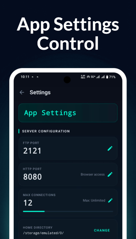 WiFi FTP Server Pro screenshot