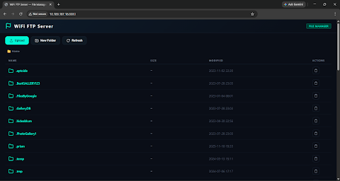 WiFi FTP Server Pro screenshot