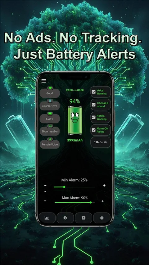 Battery Alarm PRO screenshot