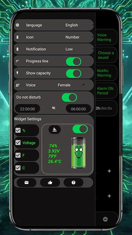 Battery Alarm PRO screenshot