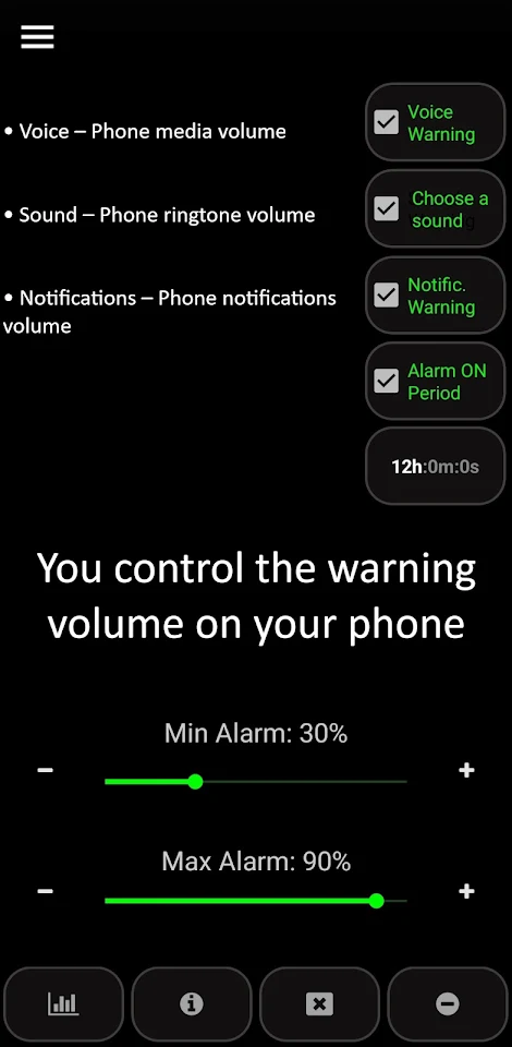 Battery Alarm PRO screenshot