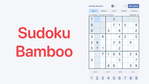 Sudoku Bamboo — Classic Sudoku screenshot