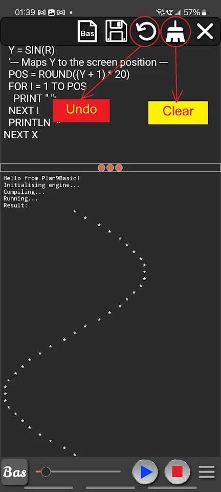 Basic language practice screenshot