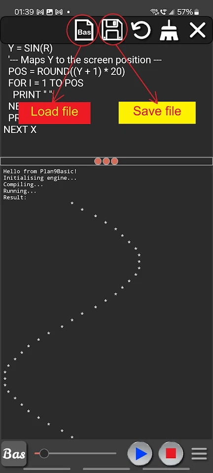 Basic language practice screenshot