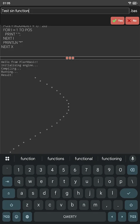 Basic language practice screenshot
