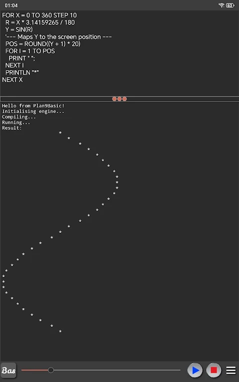 Basic language practice screenshot