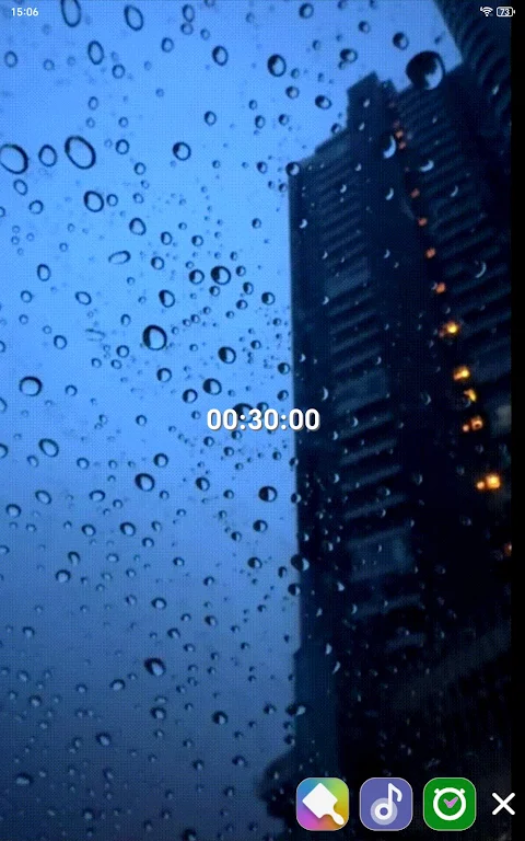 Relaxing sounds in the rain screenshot