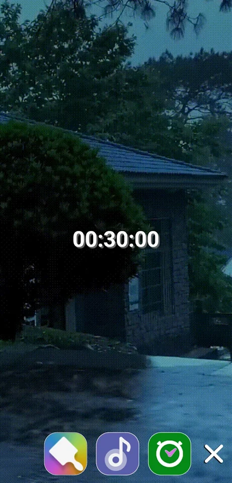 Relaxing sounds in the rain screenshot