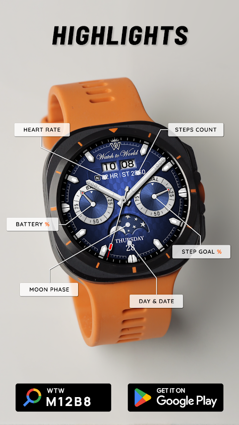 WTW M12B8 Classic watch face screenshot