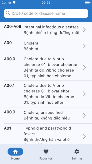 ICD-10 Dictionary screenshot