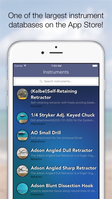 Surgical Instrumentation screenshot