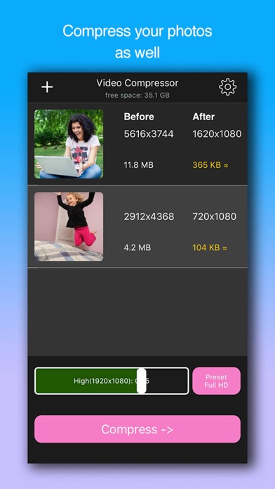Video Compressor Gold screenshot