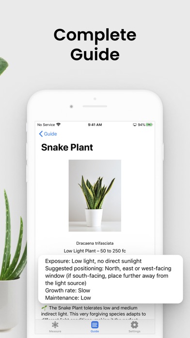 Plant Light Meter screenshot