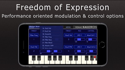 Kauldron Synthesizer screenshot
