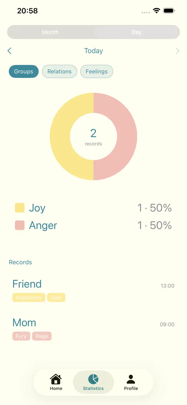 Emotions Diary screenshot