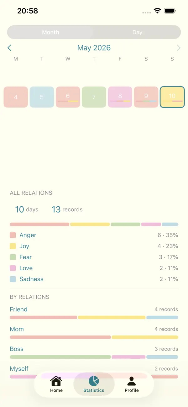 Emotions Diary screenshot