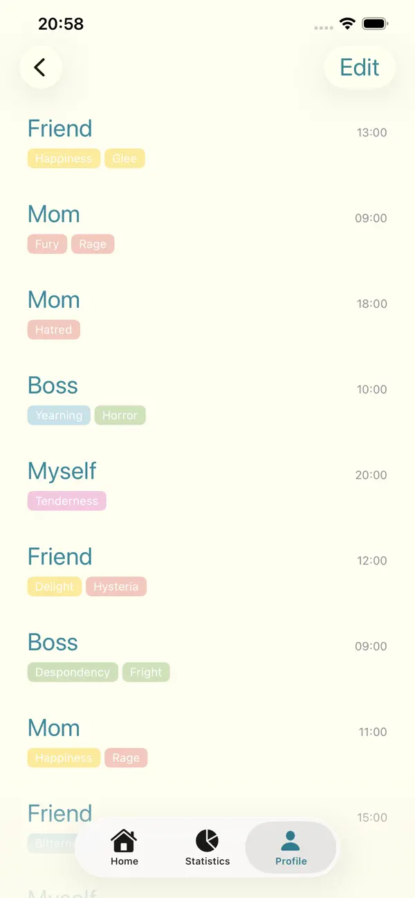 Emotions Diary screenshot
