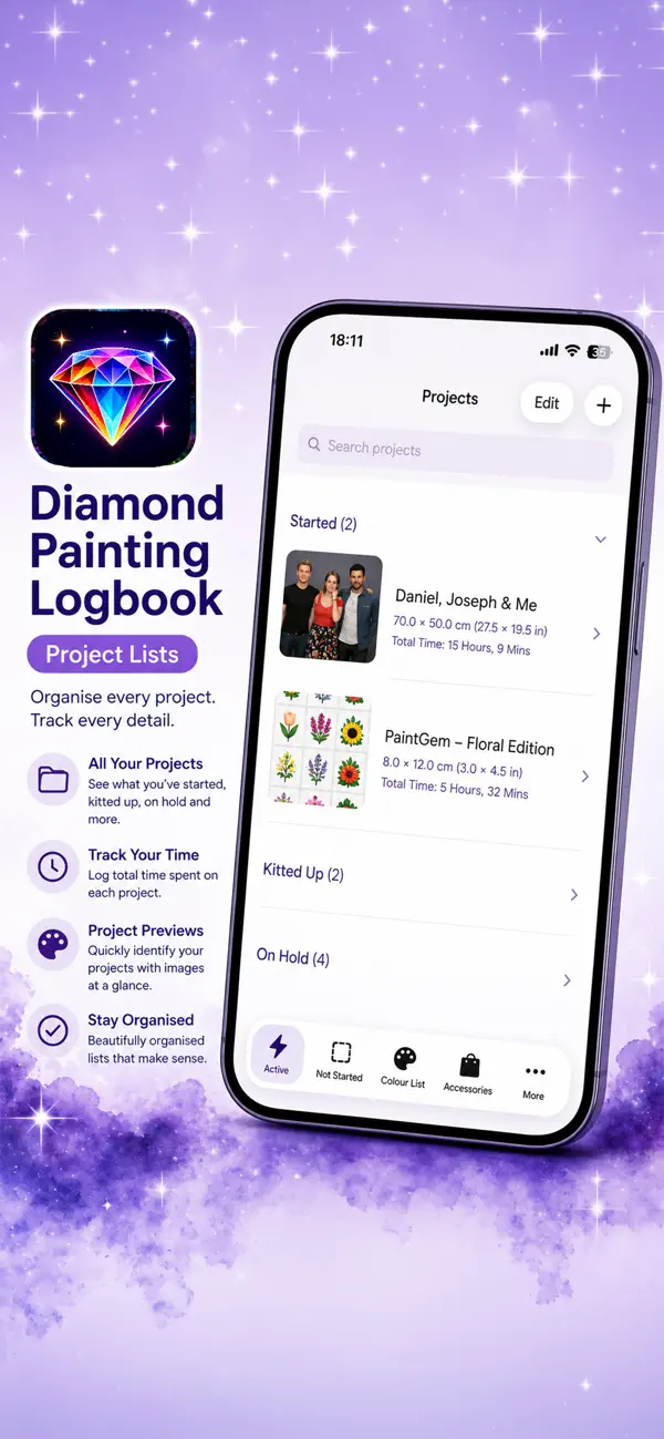 Diamond Painting Logbook screenshot