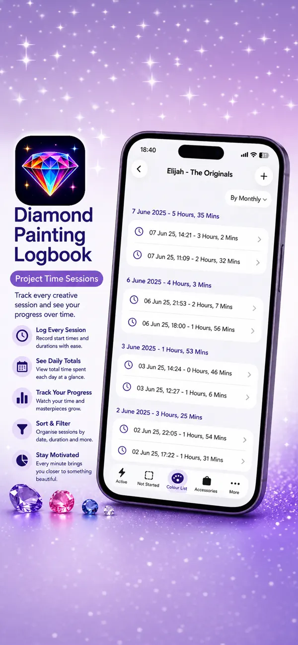 Diamond Painting Logbook screenshot