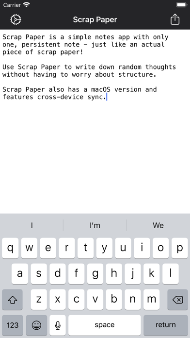 Scrap Paper screenshot