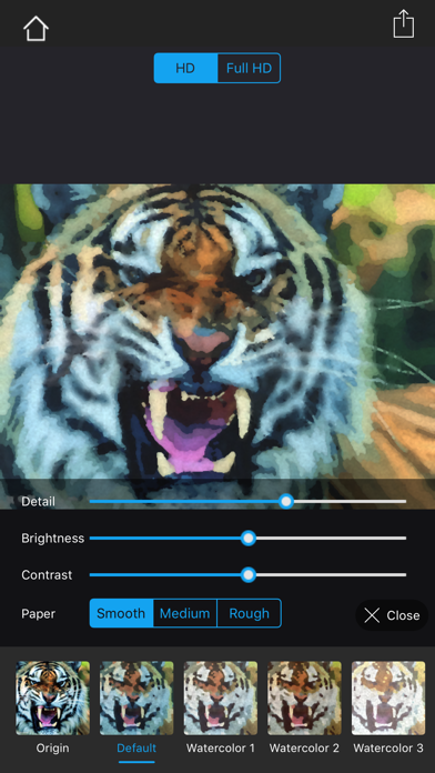 Watercolorizer-photo artist screenshot