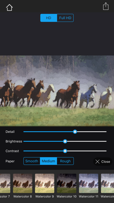 Watercolorizer-photo artist screenshot