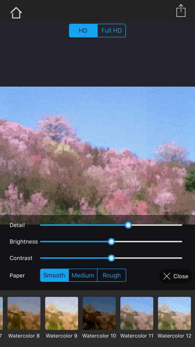 Watercolorizer-photo artist screenshot
