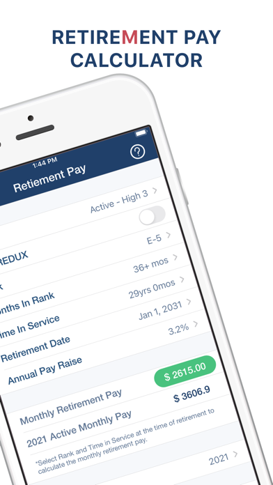 Military Retire Pay screenshot