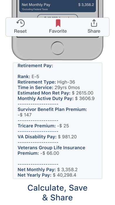 Military Retire Pay screenshot