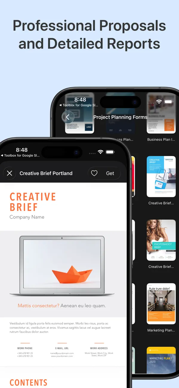 Designs for Google Documents screenshot