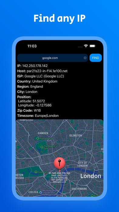 My IP Address Location screenshot