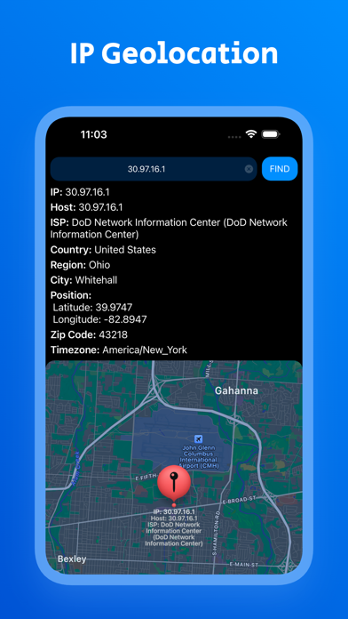 My IP Address Location screenshot