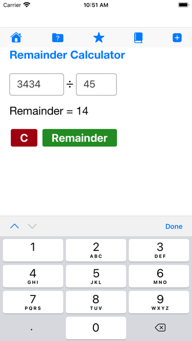 Long Division Calculator screenshot