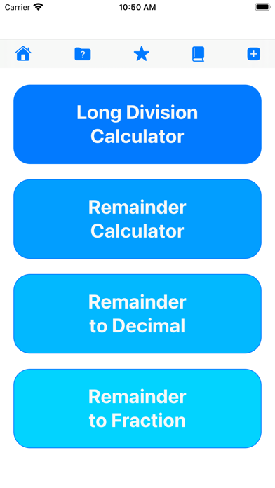 Long Division Calculator screenshot