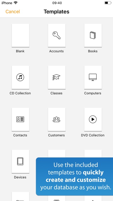 iDatabase screenshot