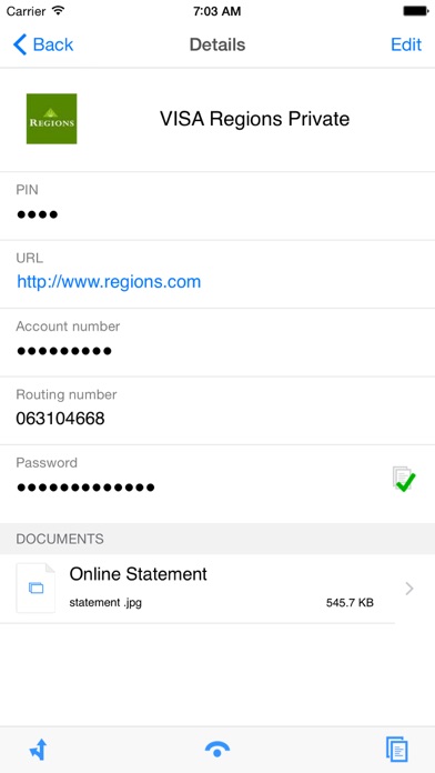 iPIN – Password Safe screenshot