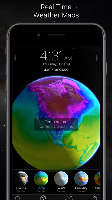 Living Earth – Clock & Weather screenshot